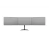 Monitor-Tischständer MULTIBRACKETS M Deskstand Basic Triple — 3-fach, VESA 75x75–100x100, unterstützt bis zu 24 kg, für 15-Zoll- bis 27-Zoll-Bildschirme, schwarz