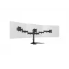 Monitor-Tischständer MULTIBRACKETS M Deskstand Basic Triple — 3-fach, VESA 75x75–100x100, unterstützt bis zu 24 kg, für 15-Zoll- bis 27-Zoll-Bildschirme, schwarz