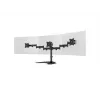 Monitor-Tischständer MULTIBRACKETS M Deskstand Basic Triple — 3-fach, VESA 75x75–100x100, unterstützt bis zu 24 kg, für 15-Zoll- bis 27-Zoll-Bildschirme, schwarz