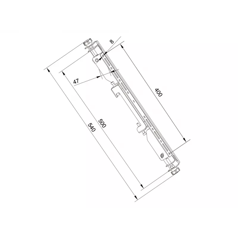 Flachbildschirm-Montagearm Multibrackets M Pro Series Micro-Adjustable Arms 400mm Schwarz Stahl