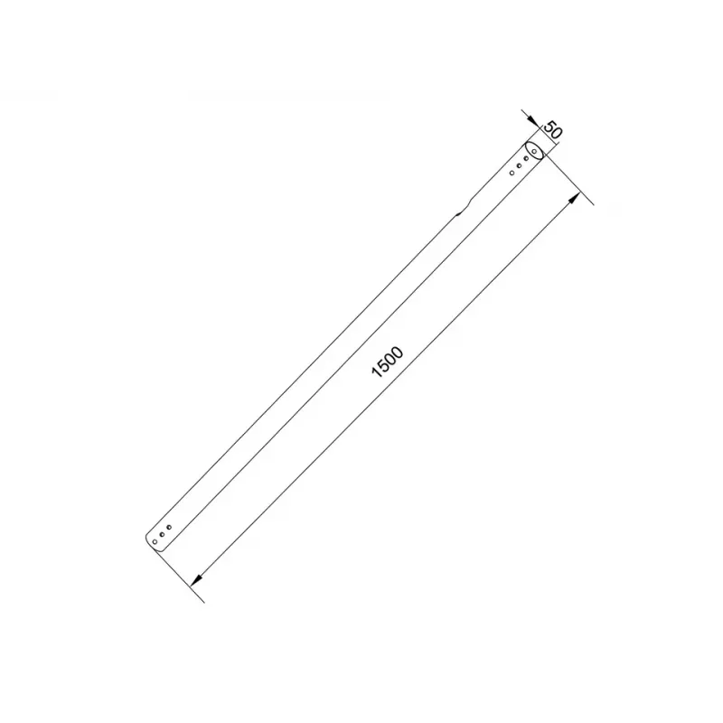Pipe Multibrackets M Pro Series Extension Pipe 1,5 m Schwarz Stahl