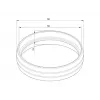 Multibrackets M Pro Series - Externe Rohrabdeckung Schwarz
