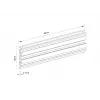 Rail Multibrackets M Pro Series Single Screen Rail 48cm Schwarz