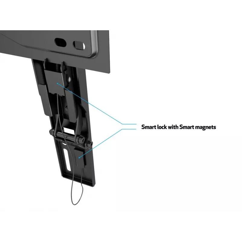 Multibrackets M VESA Wandhalterung Super schlank Tilt 400 MAX, 81,3 cm (32″), 139,7 cm (55″), 100 x 100 mm, 400 x 400 mm, Kunststoff, Stahl, Schwarz