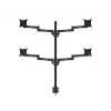 Desk Mount Multibrackets M VESA Officeline Quad Schwarz