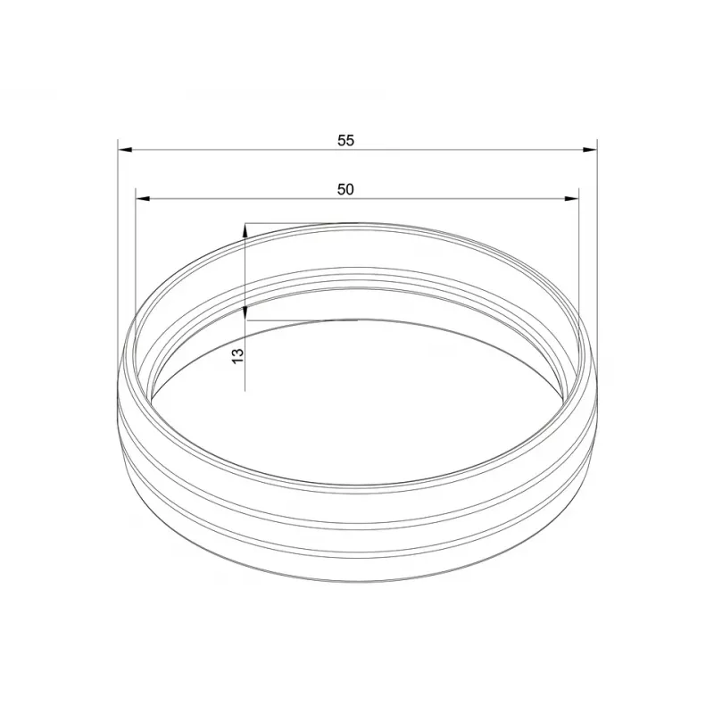 Rohrabdeckung Multibrackets M Pro Series External Pipe Cover Weiß Kunststoff 10 g 13 mm 5,5 cm