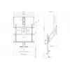 Halterung, Multibrackets, M Pull Down Full Motion Flexarm
