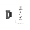 Geräteplatte Multibrackets M Pro Series Verbindungsplatte Schwarz Stahl 2,1 kg