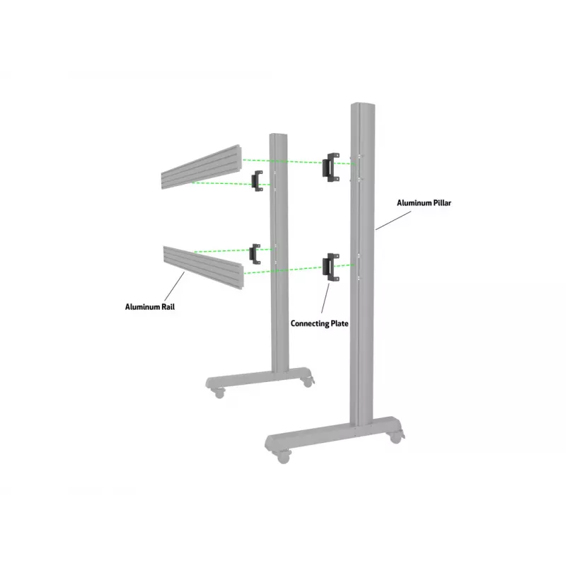 Geräteplatte Multibrackets M Pro Series Verbindungsplatte Schwarz Stahl 2,1 kg