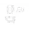 Geräteplatte Multibrackets M Pro Series Verbindungsplatte Schwarz Stahl 2,1 kg