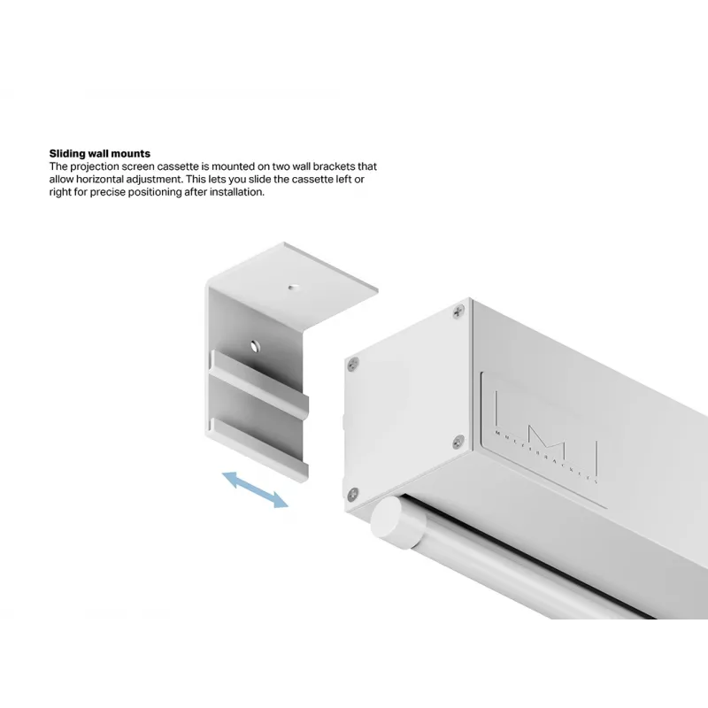 Multibrackets M 1:1 manuelle Projektionsleinwand 240x240, 135 Zoll White Edition