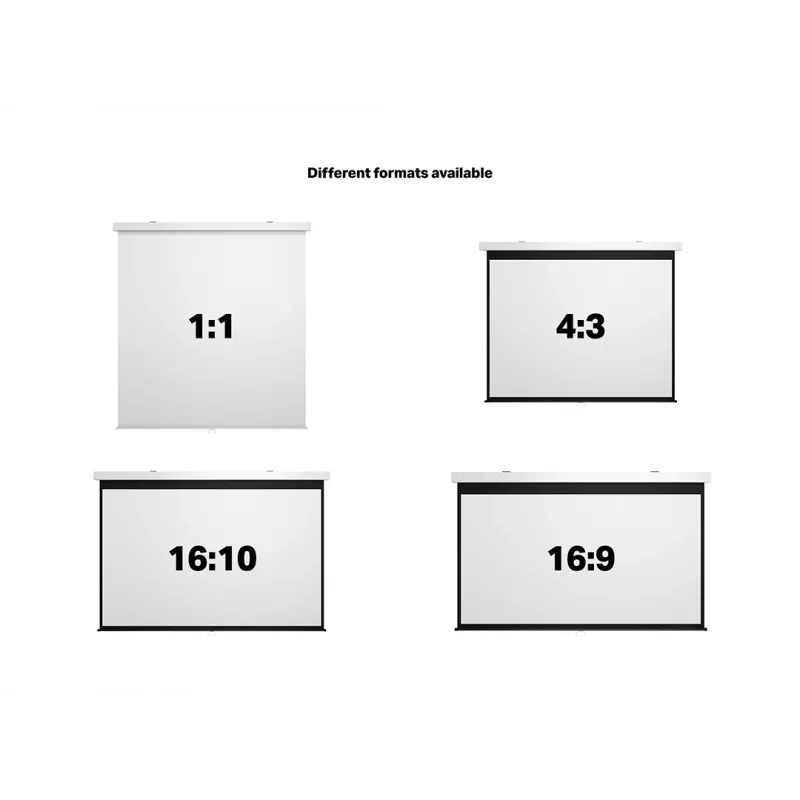 Multibrackets M 1:1 manuelle Projektionsleinwand 240x240, 135 Zoll White Edition