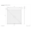 Multibrackets M 1:1 manuelle Projektionsleinwand 240x240, 135 Zoll White Edition