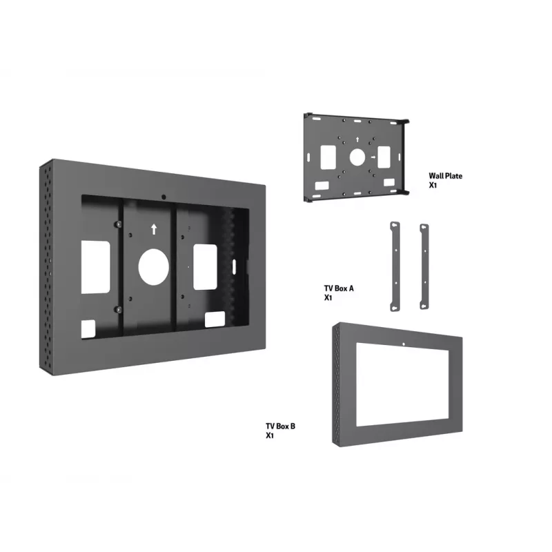 Gehäuse MULTIBRACKETS M Pro Series für ELO 10 Zoll – Stahl, schwarz, 2 kg