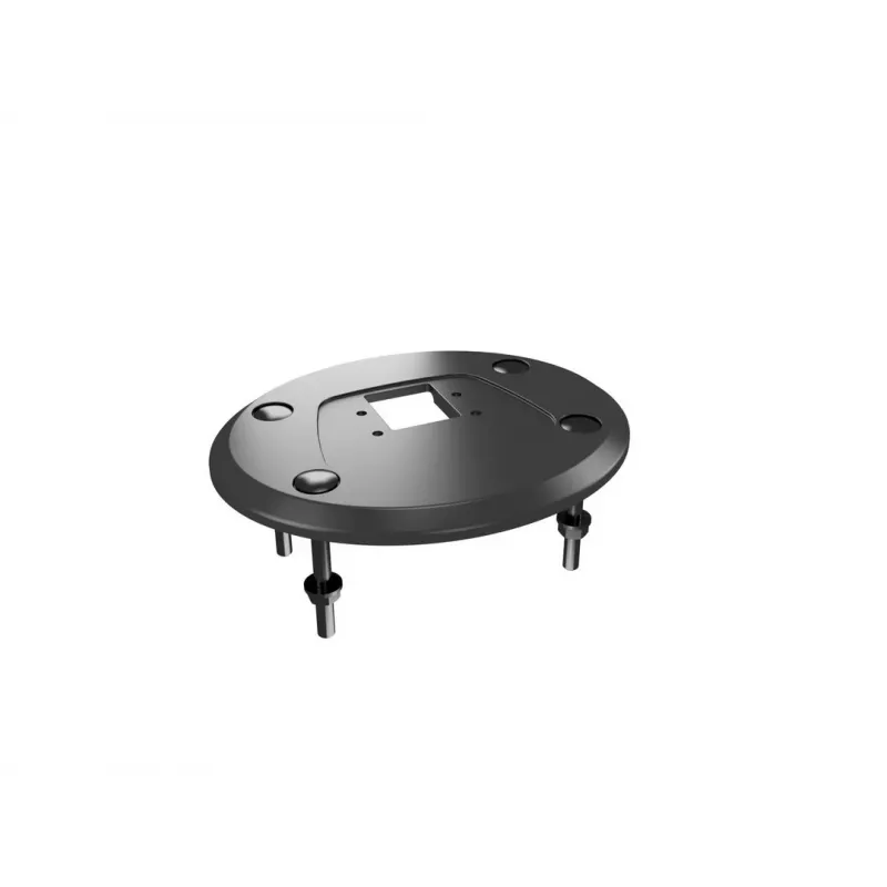 Durchführungsbasis MULTIBRACKETS M Deskmount HD — Aluminiumgehäuse, schwarz, Ø 21 cm, H 40 mm, 500 g