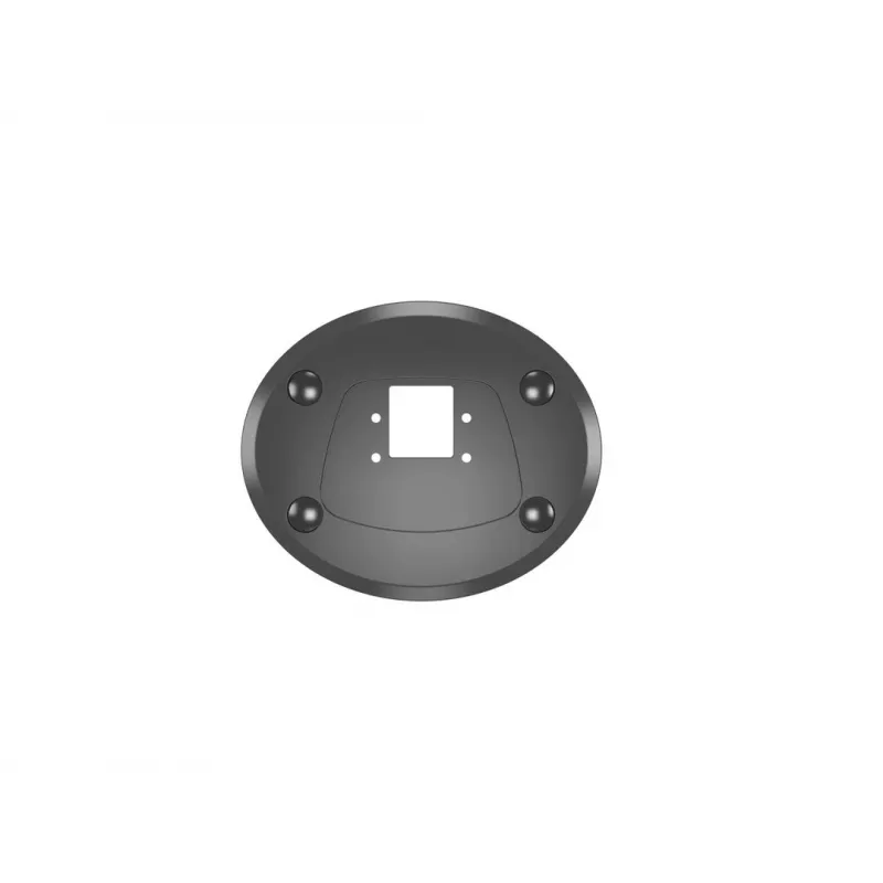 Durchführungsbasis MULTIBRACKETS M Deskmount HD — Aluminiumgehäuse, schwarz, Ø 21 cm, H 40 mm, 500 g