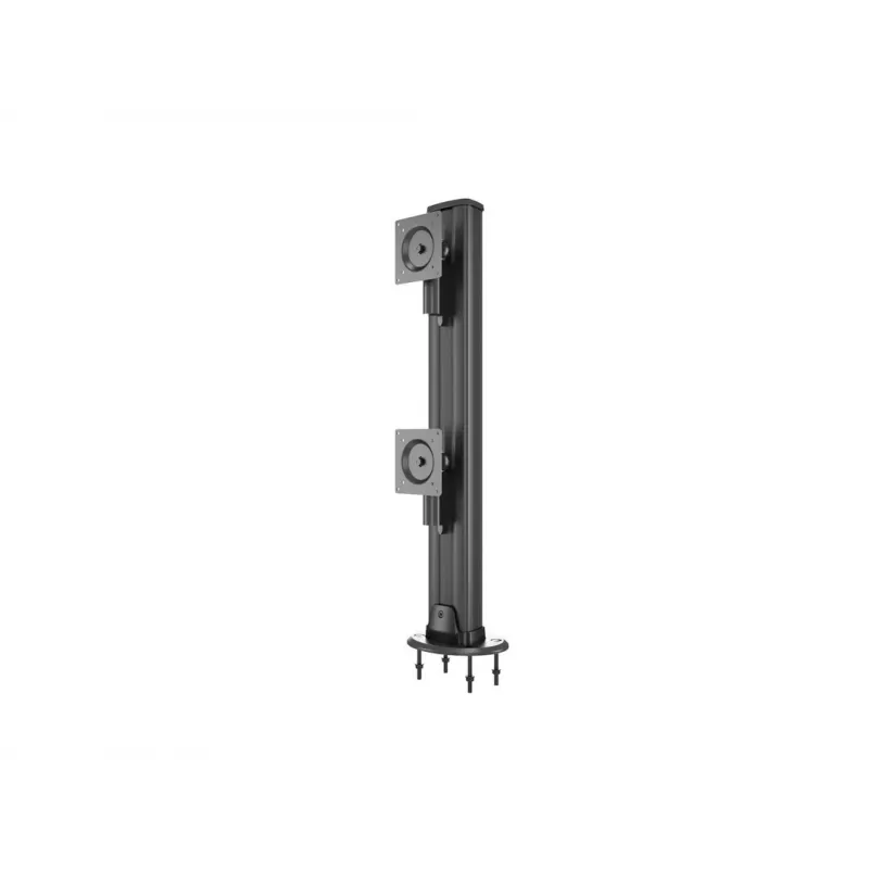 Durchführungsbasis MULTIBRACKETS M Deskmount HD — Aluminiumgehäuse, schwarz, Ø 21 cm, H 40 mm, 500 g