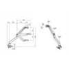 Multibrackets M Gaslift Arm Samsung G9 Single Schwarz 20 kg Tischmontage