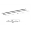 Multibrackets M Kabelabdeckung Boden Schwarz – 139 mm B – 750 mm L