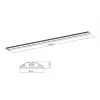 Multibrackets M Kabelabdeckung Boden Schwarz – 139 mm B – 1100 mm L