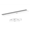 Multibrackets M Kabelkanal Boden Schwarz – 139 mm B – 1600 mm L