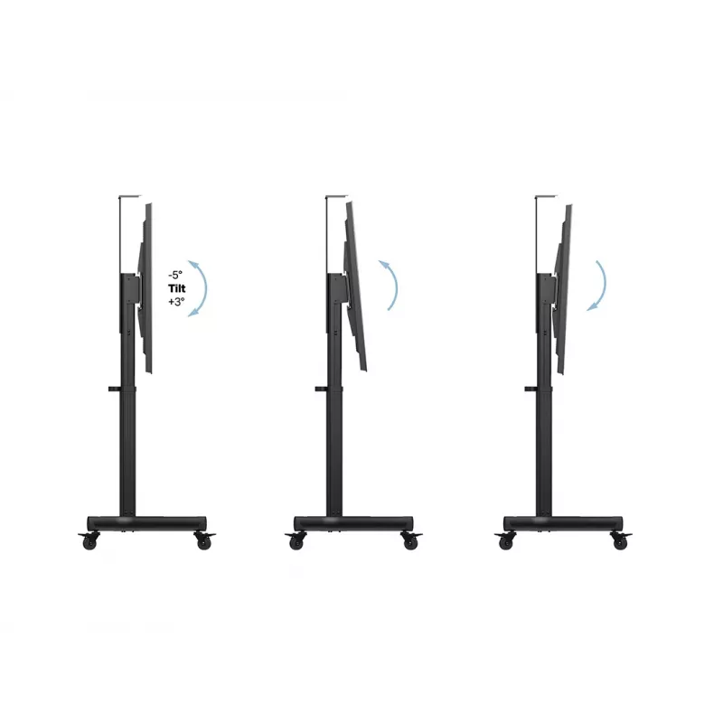 Multibrackets M motorisierter Public Floorstand Einzelsäule 170 HD 60 kg Kapazität 32-75 Zoll