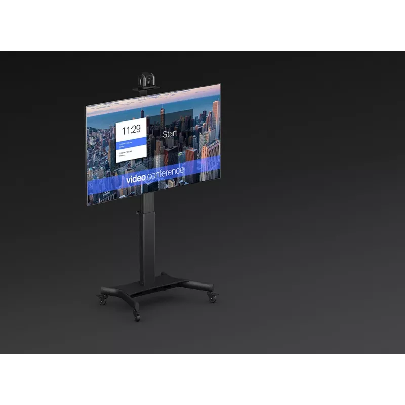 Multibrackets M motorisierter Public Floorstand Einzelsäule 170 HD 60 kg Kapazität 32-75 Zoll