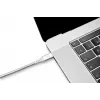 USB-C-auf-USB-C-Kabel Ochno O-USBG2-70-1 — USB 3.2 Gen 2, DP Alt Mode 1.4, Stecker–Stecker, geflochten, 0,7 m, Weiß