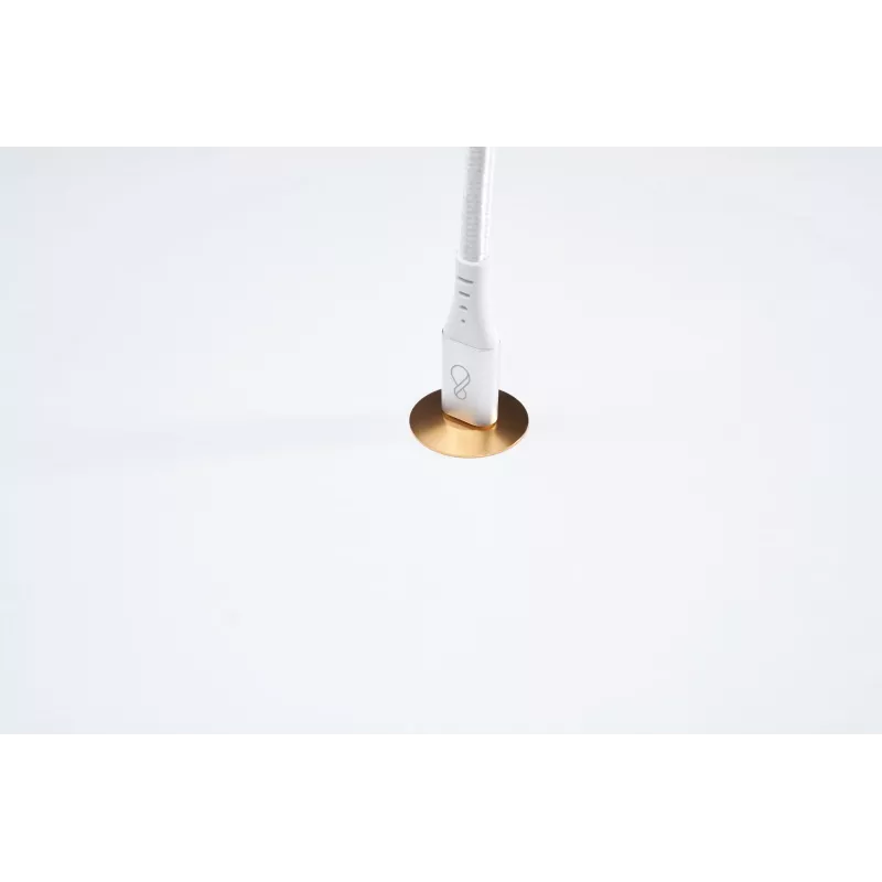 USB-C-auf-USB-C-Kabel Ochno O-USBG2-70-1 — USB 3.2 Gen 2, DP Alt Mode 1.4, Stecker–Stecker, geflochten, 0,7 m, Weiß
