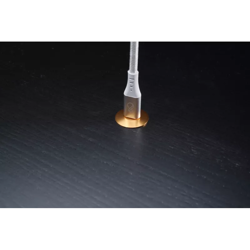 USB-C-auf-USB-C-Kabel Ochno O-USBG2-70-1 — USB 3.2 Gen 2, DP Alt Mode 1.4, Stecker–Stecker, geflochten, 0,7 m, Weiß