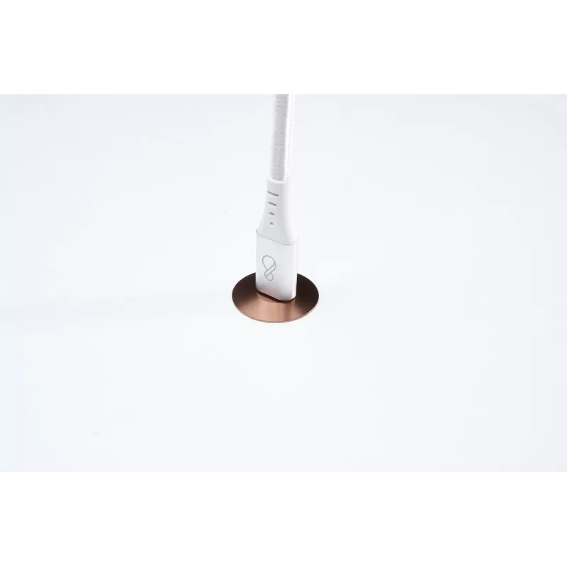 USB-C-auf-USB-C-Kabel Ochno O-USBG2-70-1 — USB 3.2 Gen 2, DP Alt Mode 1.4, Stecker–Stecker, geflochten, 0,7 m, Weiß