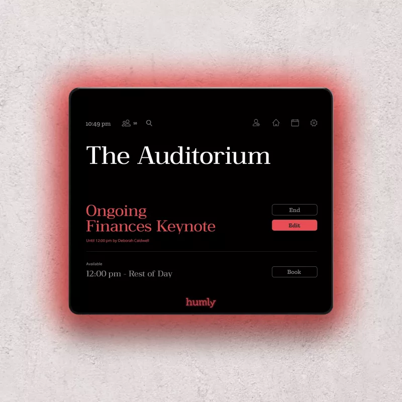Raumdisplay HUMLY HUM1001 8-Zoll-Touchscreen für Besprechungsraumplanung