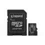 MicroSDXC-Flashkarte Kingston 128 GB Industrial C10 A1 pSLC UHS-I, 100 MB/s Lesen, 80 MB/s Schreiben, V30/U3, Schwarz + SD-Adapter