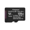 MicroSDXC-Flashkarte Kingston 128 GB Industrial C10 A1 pSLC UHS-I, 100 MB/s Lesen, 80 MB/s Schreiben, V30/U3, Schwarz + SD-Adapter