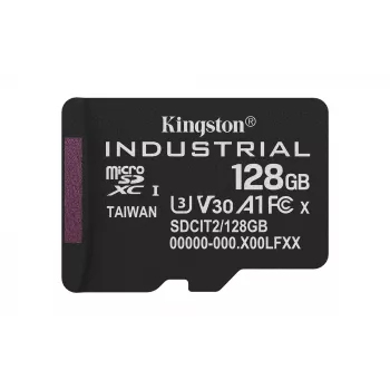 Kingston Technology 128GB microSDXC Industrial C10 A1 pSLC Card Einzelpackung ohne Adapter