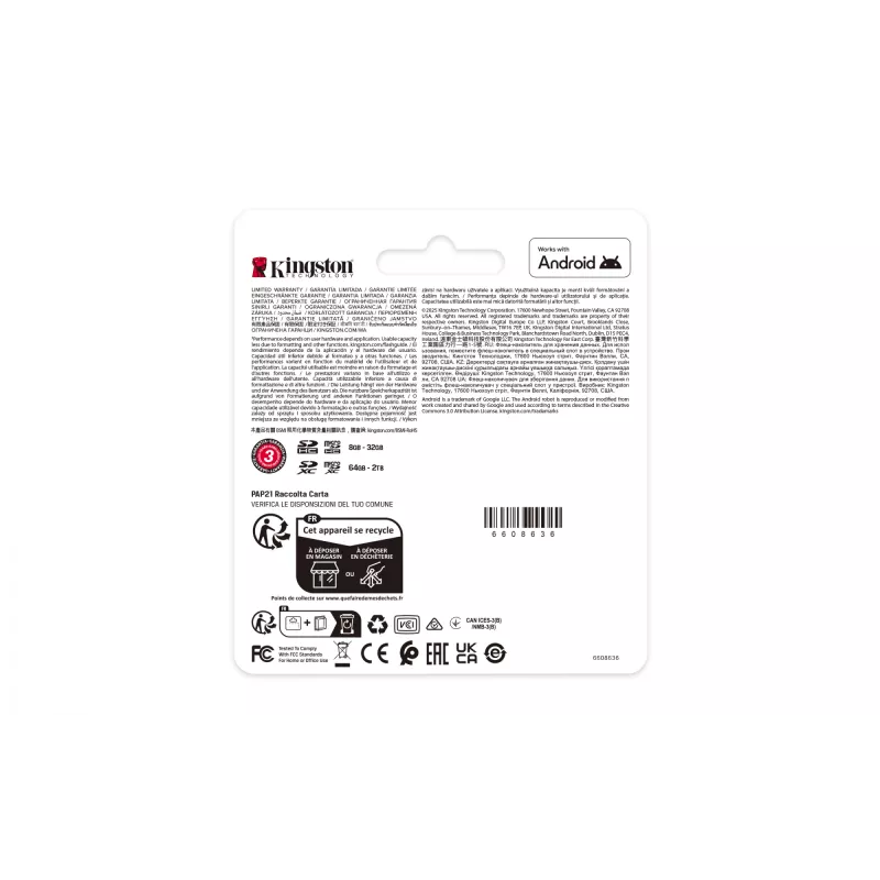 Kingston Technology 128GB microSDXC Industrial C10 A1 pSLC Card Einzelpackung ohne Adapter