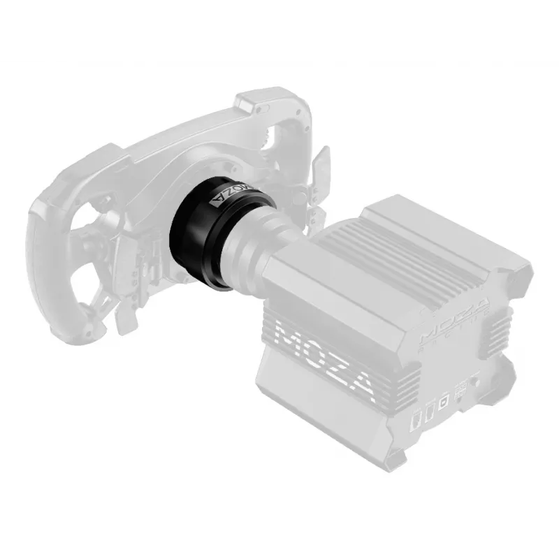 Moza Racing Wheel Base-Schnellwechseladapter, PC, Schnellwechseladapter, Schwarz, Aluminium, Moza, R21, R16, R9