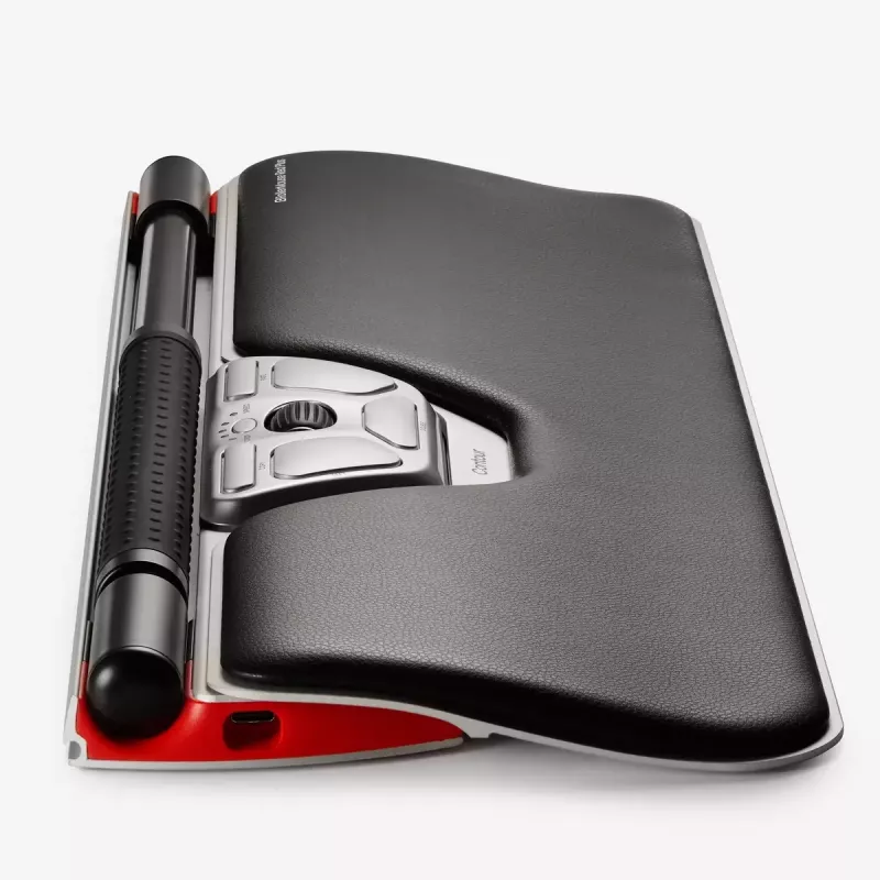 Contour Design RollerMaus Red Plus, Thin Client, Kabelgebunden - Zentrale Zeigereinheit - ergonomisch - für Rechts- und Linkshänder - kabelgebunden - USB-C