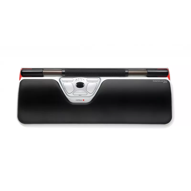 Contour Design RollerMaus Red Plus + Balance Kabelgebunden, Full-Size (100 %), Kabelgebunden, USB, QWERTY, Schwarz, Maus inklusive