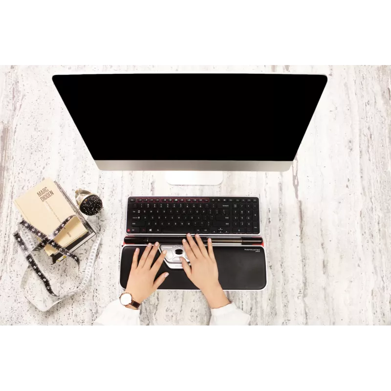 Contour Design RollerMaus Red Plus + Balance Kabelgebunden, Full-Size (100 %), Kabelgebunden, USB, QWERTY, Schwarz, Maus inklusive