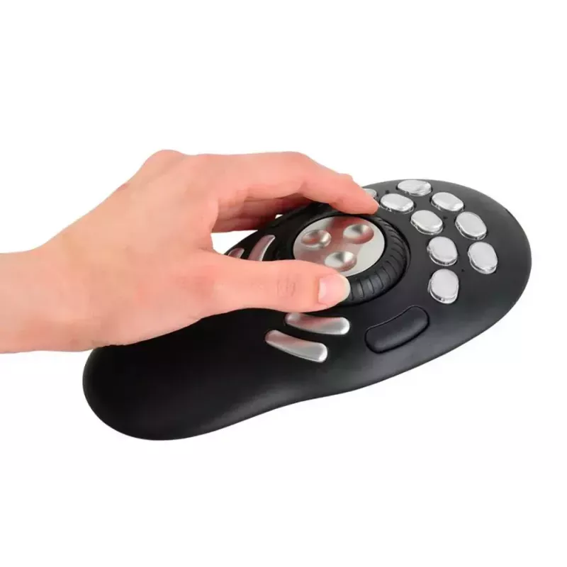 Multimedia Steuergerät Contour PRO v2 – USB, Silber/Schwarz, 43×77,5×11,5 mm
