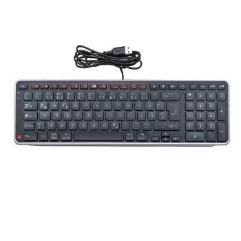 Contour Design Balance Tastatur DE, kabelgebunden, Full-Size (100%), kabellos, RF Wireless + USB, QWERTZ, Schwarz