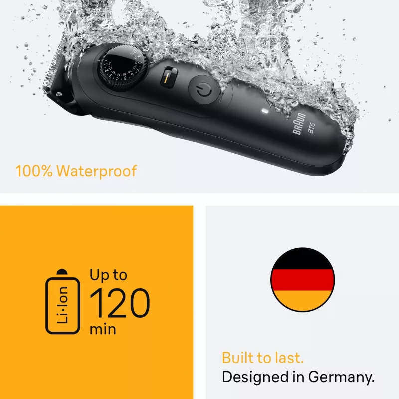 Braun BeardTrimmer 5 BT5500 Barttrimmer Batterie 20 2 cm Nass & Trocken Schwarz