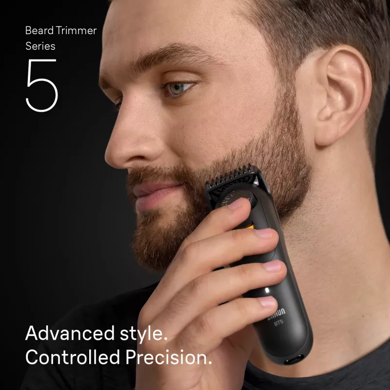 Braun BeardTrimmer 5 BT5500 Barttrimmer Batterie 20 2 cm Nass & Trocken Schwarz