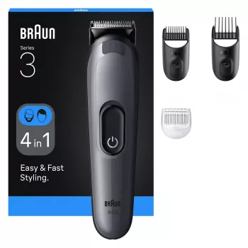 Braun AIO3500 Haartrimmer/Schneider Schwarz, Grau 14 Nickel-Metallhydrid (NiMH)