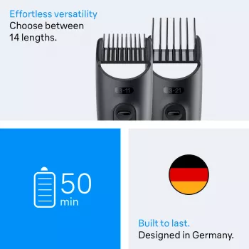 Braun AIO3500 Haartrimmer/Schneider Schwarz, Grau 14 Nickel-Metallhydrid (NiMH)