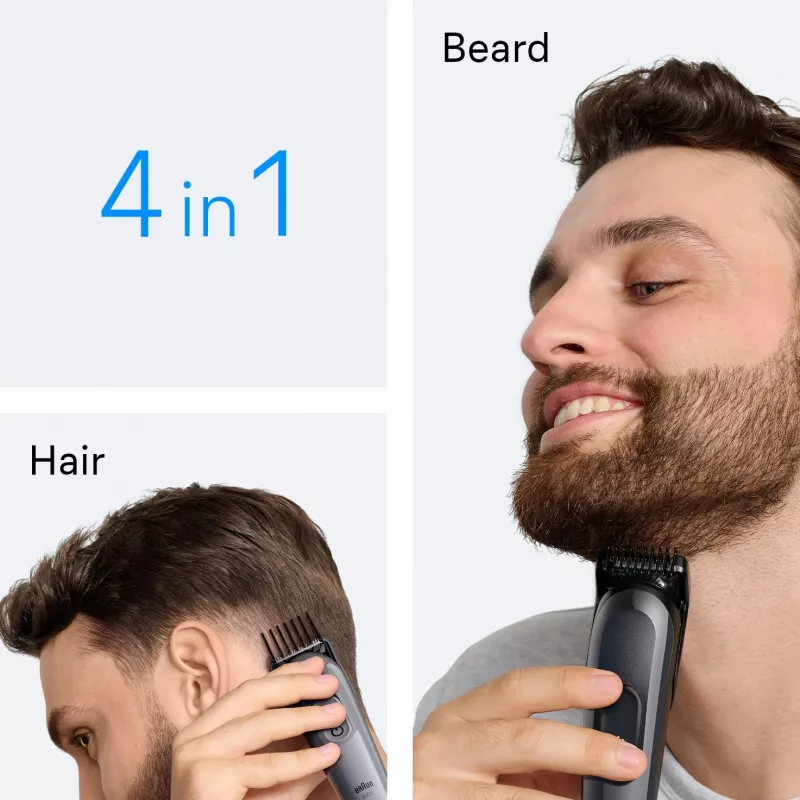 Braun AIO3500 Haartrimmer/Schneider Schwarz, Grau 14 Nickel-Metallhydrid (NiMH)