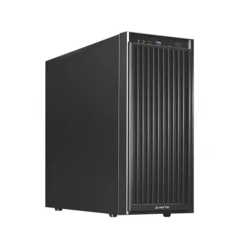 Computergehäuse CHIEFTEC BW-01B-OP Midi Tower ATX/ITX, unterstützt 6×3,5 Zoll + 4×2,5 Zoll, 2×5,25 Zoll, hinten 1×120 mm, SGCC, schwarz, 200×510×465 mm