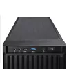 Computergehäuse CHIEFTEC BW-01B-OP Midi Tower ATX/ITX, unterstützt 6×3,5 Zoll + 4×2,5 Zoll, 2×5,25 Zoll, hinten 1×120 mm, SGCC, schwarz, 200×510×465 mm