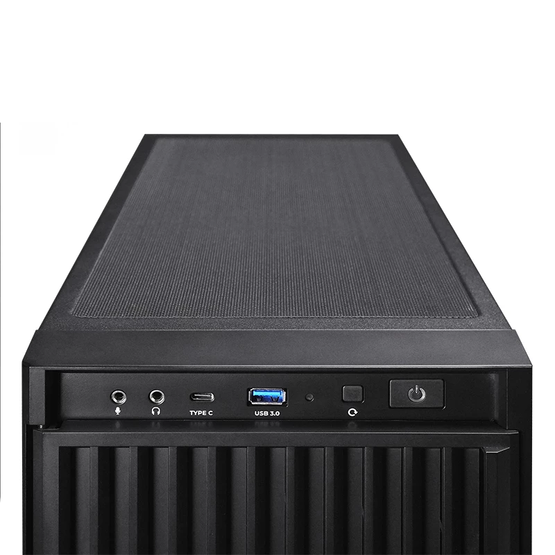 Computergehäuse CHIEFTEC BW-01B-OP Midi Tower ATX/ITX, unterstützt 6×3,5 Zoll + 4×2,5 Zoll, 2×5,25 Zoll, hinten 1×120 mm, SGCC, schwarz, 200×510×465 mm